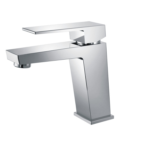 Смеситель для умывальника HAIBA однозахватный, неповоротный, латунный, длина 155 мм, латунь, цвет хром