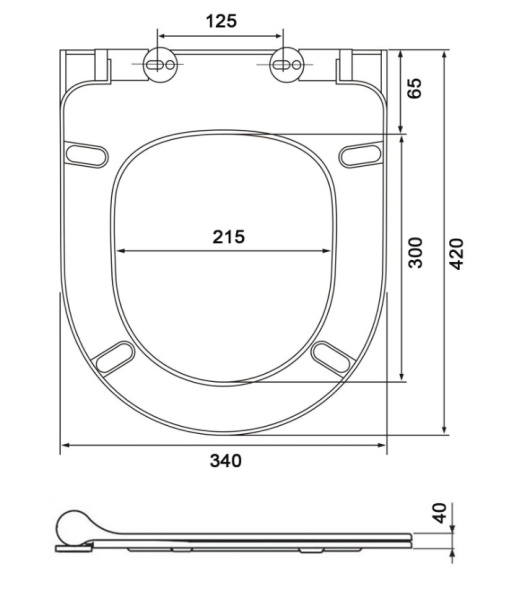 Cиденье для унитаза Aquatek Либра 42х34х4 см дюропласт, цвет белый, с крышкой, быстросъемное, микролифт (SoftClose), крепление металлические