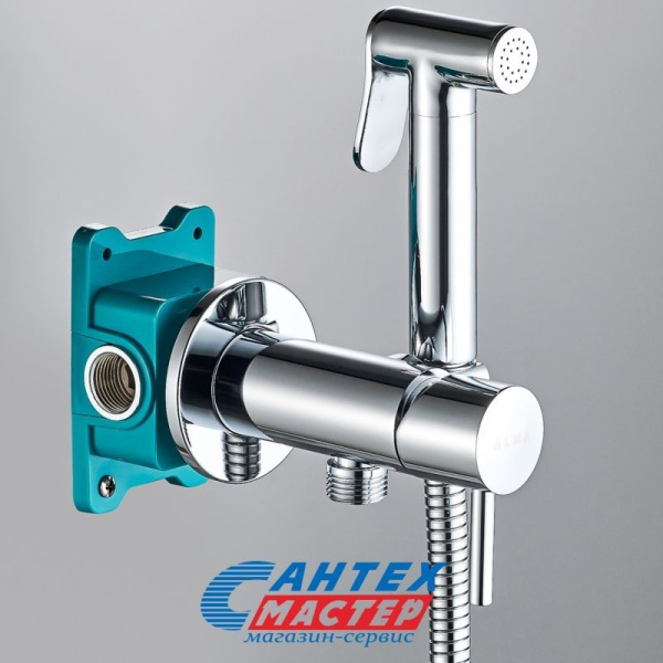 Гигиенический душ ALMAes Benito со смесителем, хром AL-859-01