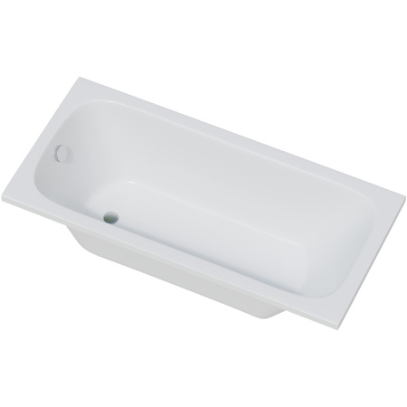 Ванна Corpa Nera Botticelli 160х75 см, акриловая, цвет- белая, (без гидромассажа, рамы, сифона, фронтальной панели) прямоугольная, встраиваемая/приставная, универсальная