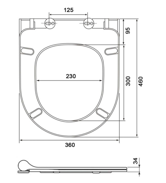 Cиденье для унитаза Aquatek Классик 46х36х3,4 см дюропласт, цвет белый, с крышкой, быстросъемное, микролифт (SoftClose), крепление