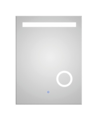 Зеркало LEDEME 60х80 см с LED подсветкой, прямоугольное, для ванной комнаты