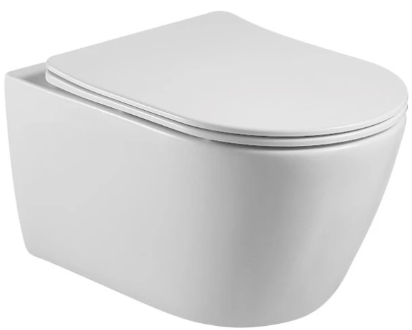 Комплект унитаза с инсталляцией Aquatek Бетта (Сет) c сиденьем микролифт, безободковый, без кнопки/крепежа