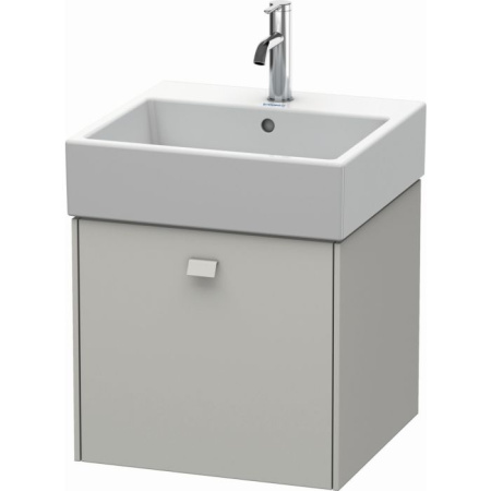 Тумба/шкафчик для консоли/столешницы Duravit Brioso под раковину 42х48х44,2 см, подвесная, ДСП, цвет: бетонно-серый, 1 выдвижной ящик, прямоугольная