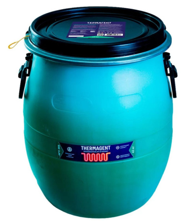 Теплоноситель Thermagent EKO -30, 45 кг, зеленый (бытовой антифриз), для системы закрытой отопления и охлаждения, системы теплых полов частного загородного дома, состав пропиленгликоль, температура -30°C (Термагент)