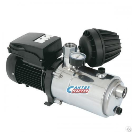 Насосная станция Espa TECNOPLUS 25 4M 230 50/60, 7.2 м³/ч, напор - 40 м, 1.5 кВт, (220 В) глубина всасывания 2 м, с гасителем гидроудара, автоматическая, для подачи чистой воды, водоснабжения частного дома, дачи, полива, из колодца