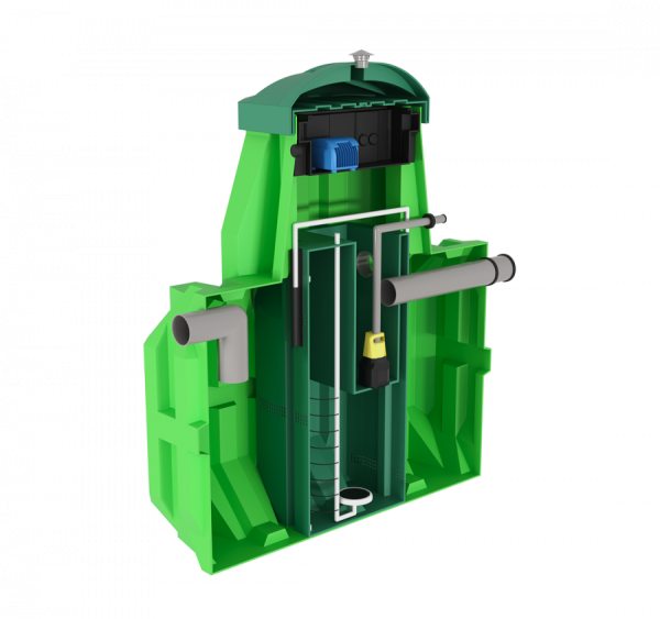 Септик Ergobox 3 (Эргобокс) станция биологической очистки,для частного дома, дачи (3 чел)