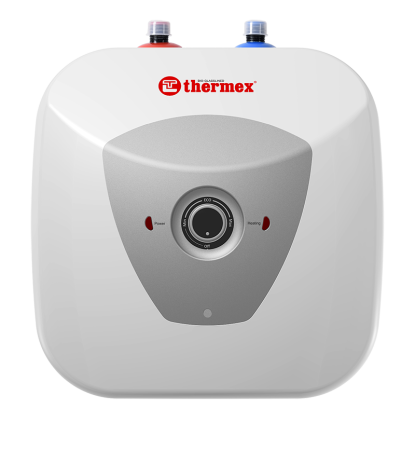 Водонагреватель 10 л Thermex H 10 U (pro) электрический, настенный, вертикальный, накопительный тип, 1.5 квт, 370х300х340 мм, 230 в, (цвет белый, квадратный), с верхней подводкой