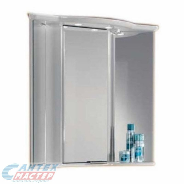 Шкаф зеркальный Акватон Альтаир 62 белый глянец для ванны 1A042702AR010