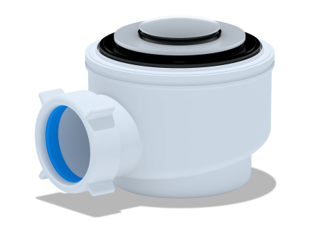 Сифон для душевой кабины, поддона АNI (Ани-пласт) 1 1/2х40 мм click/clack, хромированный, пластик, с отверстием слива Ø50 мм