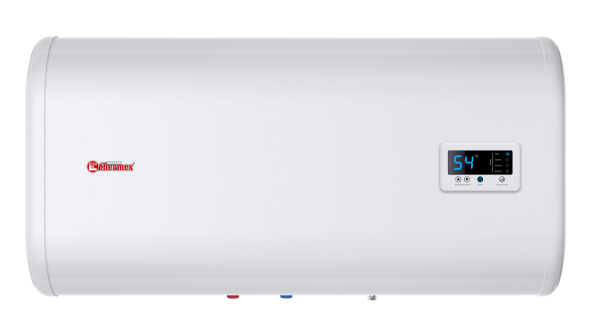 Водонагреватель 80 л Thermex IF 80 H (pro) электрический, настенный, горизонтальный, накопительный тип, 2 квт, 530х288х996 мм, 230 в, (цвет белый, плоский), с нижней подводкой