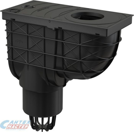 Ливнеотвод Alcaplast 300х155/125 прямой AGV2