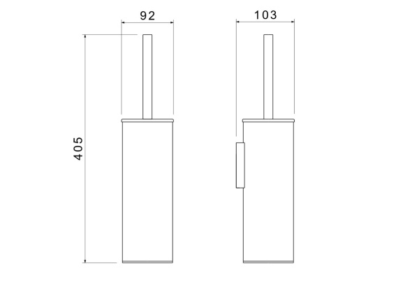 Ершик для унитаза Aquatek Европа настенный, материал нержавеющая сталь, округлый, для туалета/унитаза, ванную комнату/туалет, цвет оружейная сталь