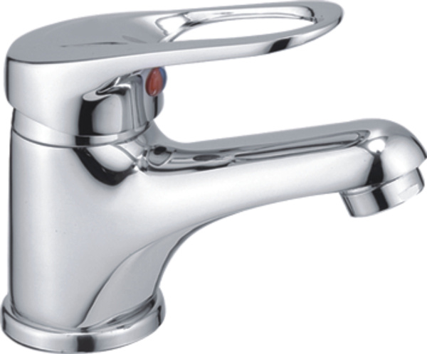 Смеситель для умывальника HAIBA однозахватный, неповоротный, латунный, длина 118 мм, латунь, цвет хром