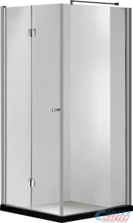 Душевой уголок Gemy Dutch Windmill 90х90х190 см, без поддона, квадратный, без крыши, стеклянный, пластиковый, хромированный профиль, комплект, для душа, ванной, квартиры, дома, дачи, размеры, метр, литой, литьевой, сантехника (Джеми)