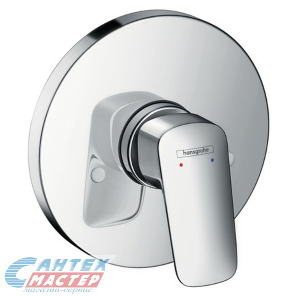 Смеситель для душа Hansgrohe Logis однорычажный, скрытого монтажа, керамический, настенный, без излива/шланга/лейки, латунь хром