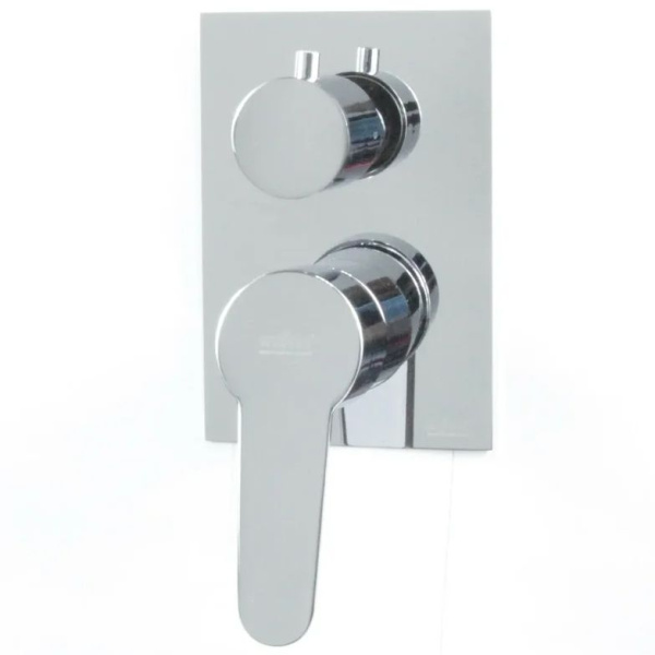 Смеситель для душа Webert Sax Evolution однорычажный, скрытого монтажа, керамический, настенный, без излива/шланга/лейки, латунь белый