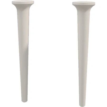 Ножки Cezares Idra для тумбы и пенала, 2 шт. размер 9х9х43 см дерево, цвет белый матовый (Bianco Opaco)