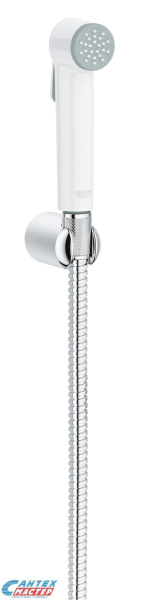 Душевой гарнитур Grohe Tempesta-F Trigger Spray 30 с гигиеническим душем и настенным держателем, шланг 125 см хром/белый 26356IL0