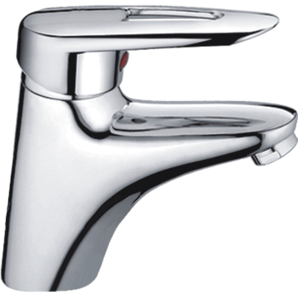 Смеситель для умывальника HAIBA однозахватный, неповоротный, латунный, длина 135 мм, латунь, цвет хром