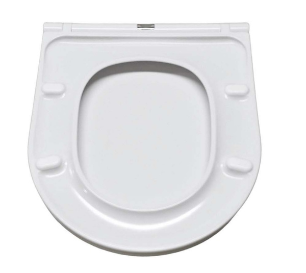 Cиденье для унитаза Aquatek Вега 42х36х3,2 см дюропласт, цвет белый, с крышкой, быстросъемное, микролифт (SoftClose), крепление