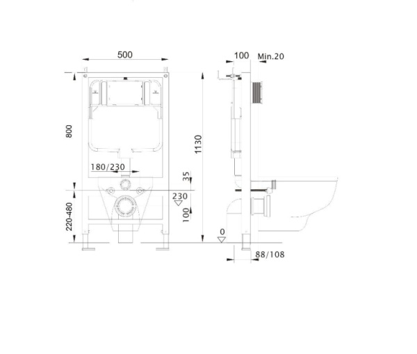 Комплект унитаза с инсталляцией Aquatek Лея (Сет) c сиденьем микролифт, с клавишей смыва (кнопкой, клавишей двойного смыва) хром матовый, комплект крепления