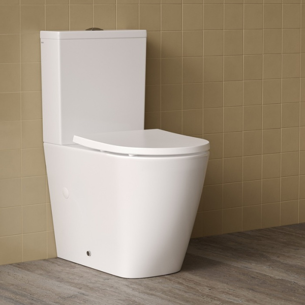 Унитаз компакт IDDIS Slide цвет белый, горизонтальный (прямой) выпуск, овальный, напольный, с системой смыва Торнадо, с быстросьемным сиденьем микролифт, безободковый, с крышкой (сиденье) SLIRDSEi24