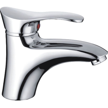 Смеситель для умывальника HAIBA CRON однозахватный, неповоротный, длина 133 мм, силумин, цвет хром