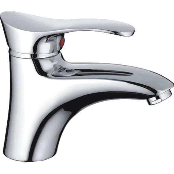 Смеситель для умывальника HAIBA CRON однозахватный, неповоротный, длина 133 мм, силумин, цвет хром