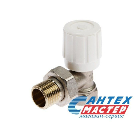 Регулирующий клапан для радиатора 1/2" угловой, Aqualink, Арт. 2597