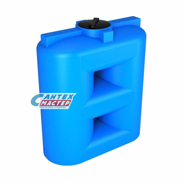 Емкость пластиковая (бак) Экопром S 1500 литров 104,1578,601,0 для воды,с крышкой с дыхательным клапаном (цвет-синий) усиленная под плотность до 1,5 г/см3