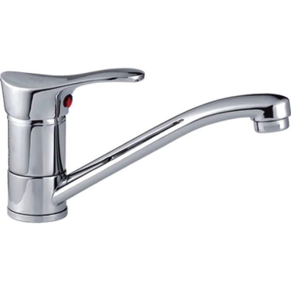 Смеситель для кухни/мойки HAIBA CRON однозахватный, поворотный, длина 148 мм, силумин, цвет хром