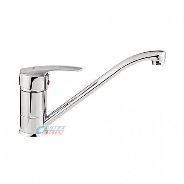 Смеситель для кухни/мойки Ledeme H06 однорычажный, керамический, с поворотным изливом, длина 212 мм, латунь, цвет хром, кухонный, хромированный, вертикальный, однорукий, одноручный, однозахватный, одноручковые, кран, комплект, сантехника