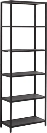 Стеллаж Allen Brau Liberty 600х308х1800 мм напольный, открытые полки, цвет черный браш, в ванную комнату, металл