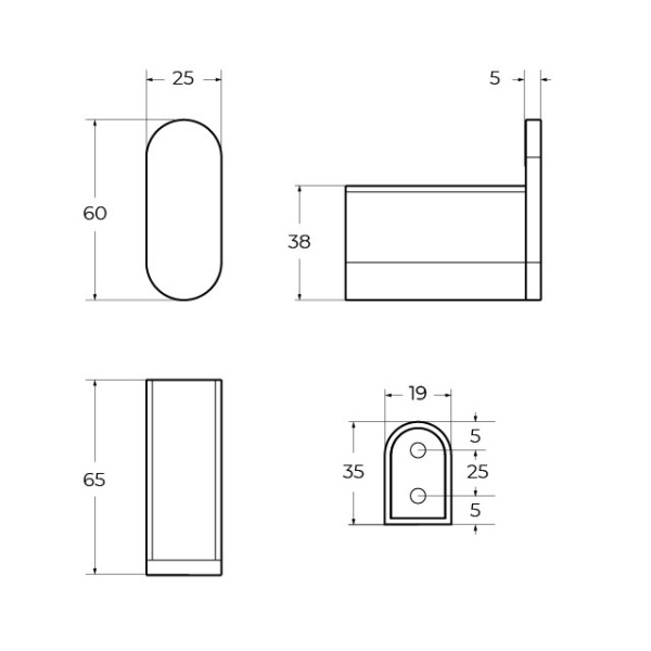 Крючок одинарный Cezares Stylus настенный, нержавеющая сталь, форма округлая, для полотенец в ванную/туалет/душевую кабину, цвет брашированное золото