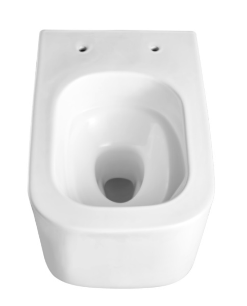 Унитаз подвесной Aquatek Квадро, белый, горизонтальный (в стену) выпуск, с быстросъемным сиденьем микролифт, дюропласт, безободковый, смыв торнадо, под скрытый бачок