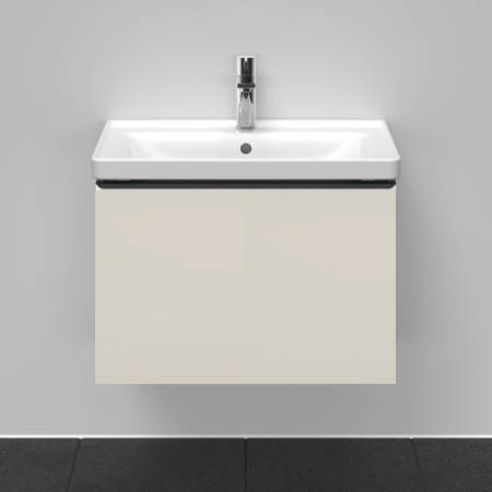 Тумба под раковину Duravit D-Neo, 68,4х44,2х44 см, подвесная, 1 выдвижной ящик, ДСП, цвет: серо-коричневый, шкафчик навесной, прямоугольная, правая/левая, в ванную комнату