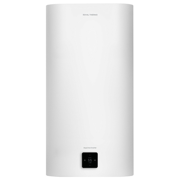 Водонагреватель Royal Thermo RWH 100 Aqua Inverter 100 л. Wi-Fi электрический, настенный, горизонтальный/вертикальный, накопительный, 2 кВт, 555х350х1135 мм, 230 В, (цвет белый,плоский), подводка нижняя/боковая, (бойлер), эмалированная сталь