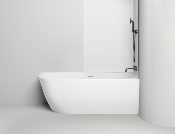 Ванна Salini SOFIA CORNER R 170х85 мраморная, цвет- белая глянцевая, (без гидромассажа, рамы, фронтальной панели) прямоугольная, правосторонняя, правая, пристенная, угловая