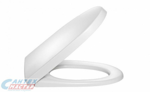 Сиденье для унитаза Jacob Delafon Odeon Up микролифтом, дюропласт, белая крышка, размер 40х37х3.5 сидушка, стульчак E70011-00 (Якоб Делафон)