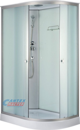 Душевая кабина 80х120х220 см Niagara Classic (левая) поддон низкий, ассиметричная, угловая, стекло матовое, задние стекла белые, с верхним душем, без гидромассажа, смеситель, профиль хром матовый, прозрачное стекло, белая, закрытая Душевая кабина 80х120х220 см Niagara Classic (левая) поддон низкий, ассиметричная, угловая, стекло матовое, задние стекла белые, с верхним душем, без гидромассажа, смеситель, профиль хром матовый, прозрачное стекло, белая, закрытая