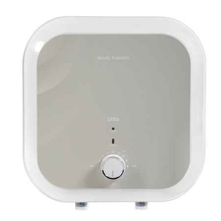 Водонагреватель Royal Thermo RWH 15 Stilla O 15 л. электрический, настенный, вертикальный, накопительный, 2 кВт, 368х368х297 мм, 230 В, (цвет белый, квадратный), подводка нижняя, эмалированная сталь