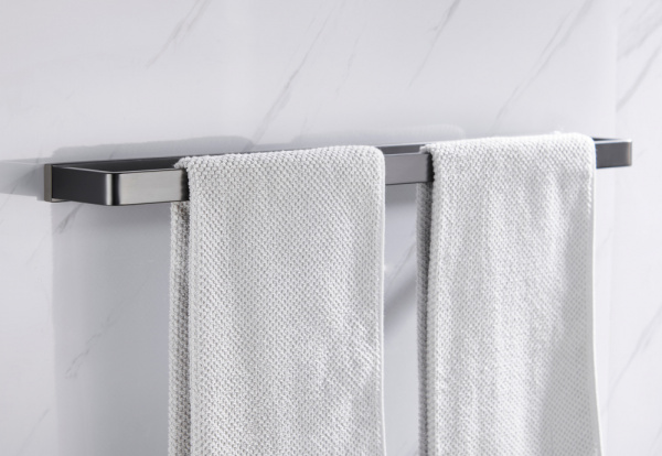 Полотенцедержатель ABBER Westen одинарный, настенный, неповоротный, 600 мм нержавеющая сталь, для полотенец, в ванную/туалет/душевую кабину, цвет никель AA1755NG