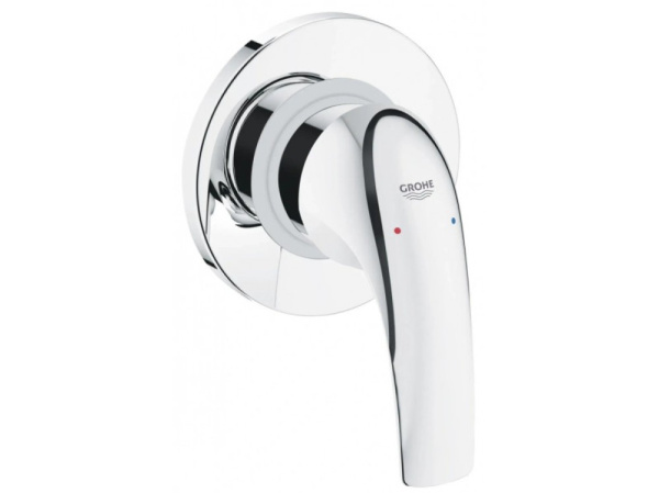 Смеситель с гигиеническим душем Grohe BauCurve встраиваемый, однорычажный, без излива, с гибким шлангом/лейкой, латунь, цвет хром 129185