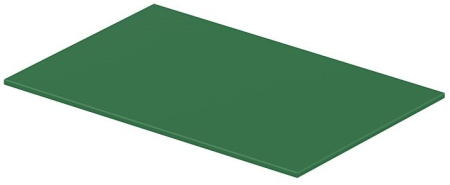 Полка Duravit DuraSquare для металлической консоли под раковину, размер 42х26,4 см, цвет: нефрит, стеклянная, прямоугольная, вставка, для раковины, в ванную комнату