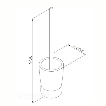 Ерш AM.PM Sensation отдельно стоящий A3033200 Ерш AM.PM Sensation отдельно стоящий A3033200