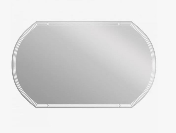 Зеркало Cersanit LED 090 design, 100х60х4 см, с LED/ЛЕД-подсветкой, овальное, с антизапотеванием, выключатель инфракрасный, для ванны