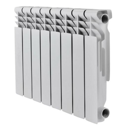 Радиатор алюминиевый Kromwell Neo Al 500/10 (10 секций) боковое подключение, для отопления квартиры, мощность 1350 Вт, настенный, батарея