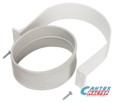 Комплекты (хомут) STOUT для соединения труб внешний Ø100, уплотнение EPDM и хомут, элемент дымохода, алюминий (Стоут)