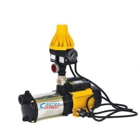 Насосная станция Espa ASPRI R 15 5M PRESSDRIVE R, 3.9 м³/ч, напор - 55 м, 0.95 кВт, (220 В) глубина всасывания 9 м, с гасителем гидроудара, автоматическая, для подачи чистой воды, водоснабжения частного дома, дачи, полива, из колодца